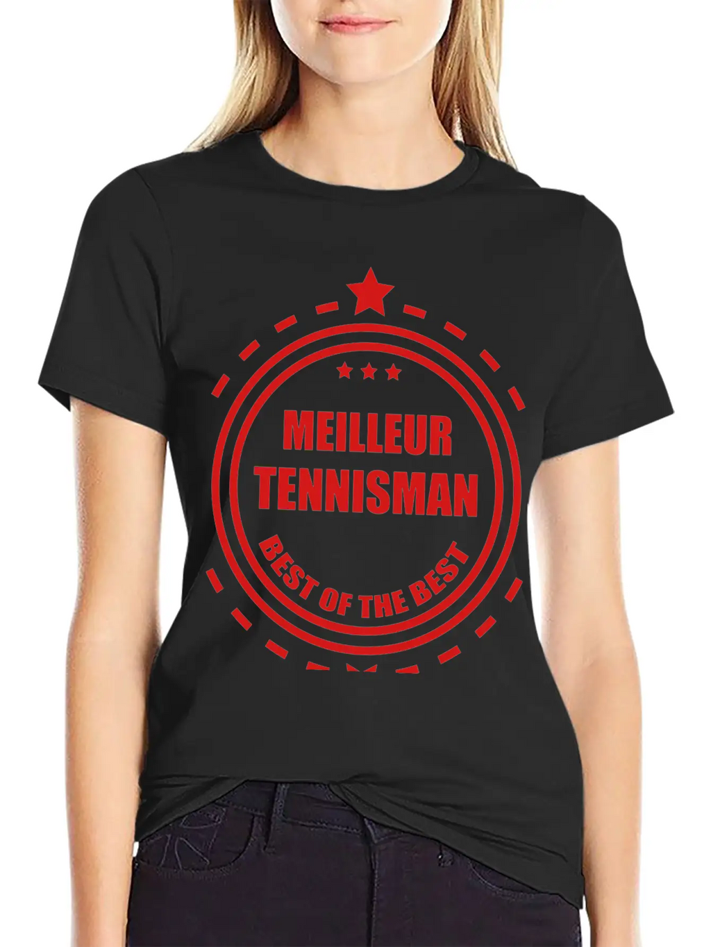 Tennis Tennisman Sport Ball Match Fun Unisex Short Sleeve Soft Cotton T-Shirt – Casual Everyday Wear