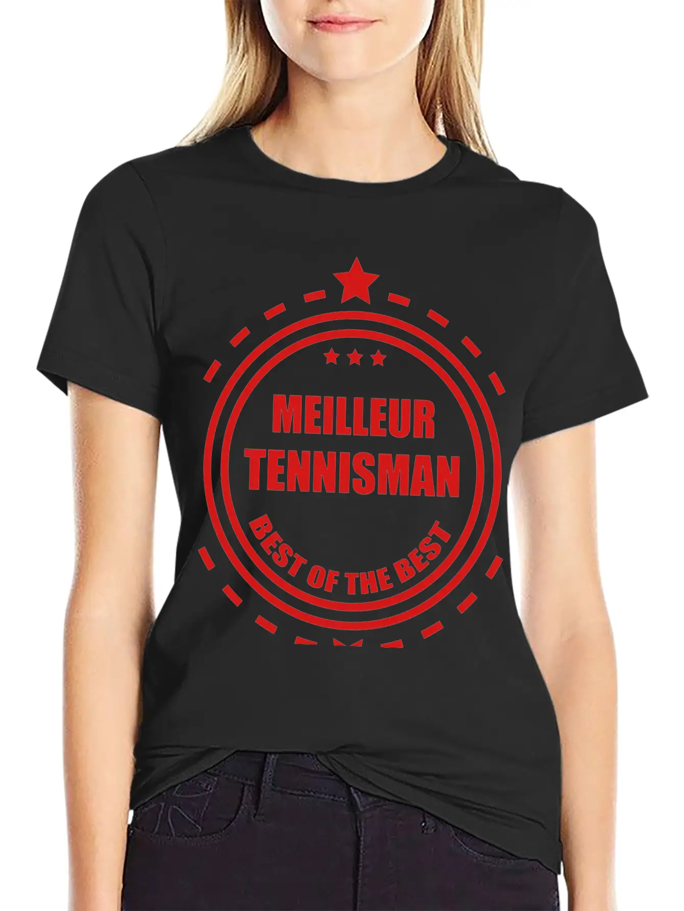 Tennis Tennisman Sport Ball Match Fun Unisex Short Sleeve Soft Cotton T-Shirt – Casual Everyday Wear