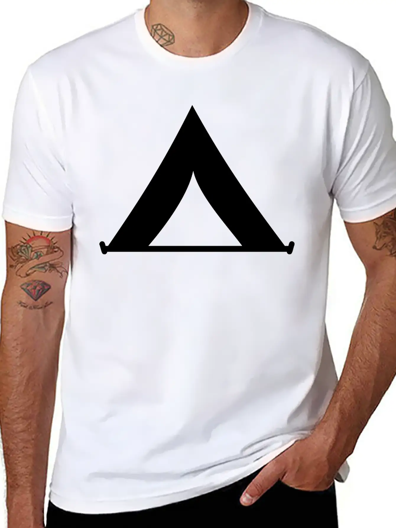 Tent Unisex Casual T-Shirt – Clean Design For Daily Comfort