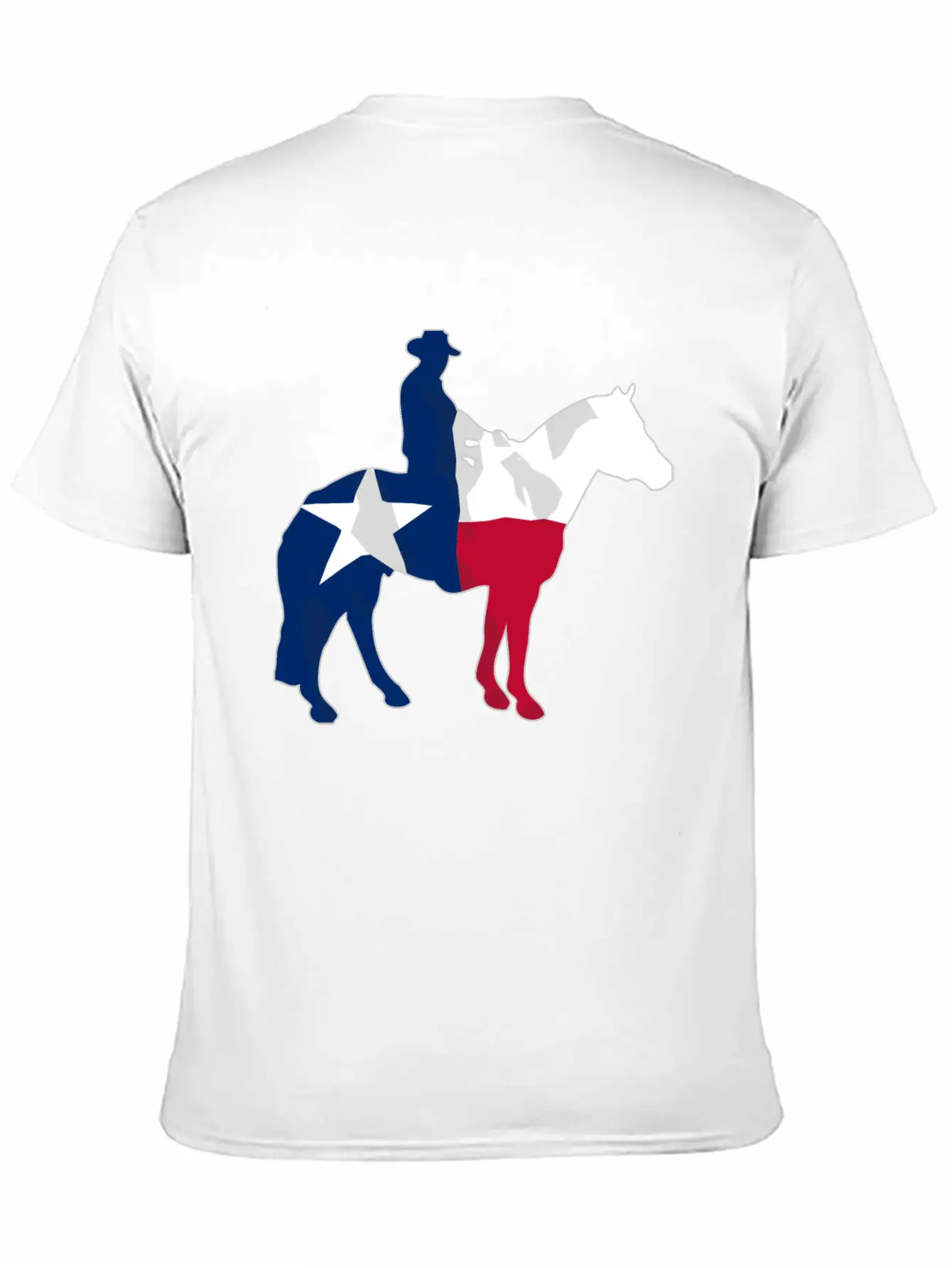 Texas Cowboy Flag Essential Cotton Tee For Daily Outfits – Unisex Style