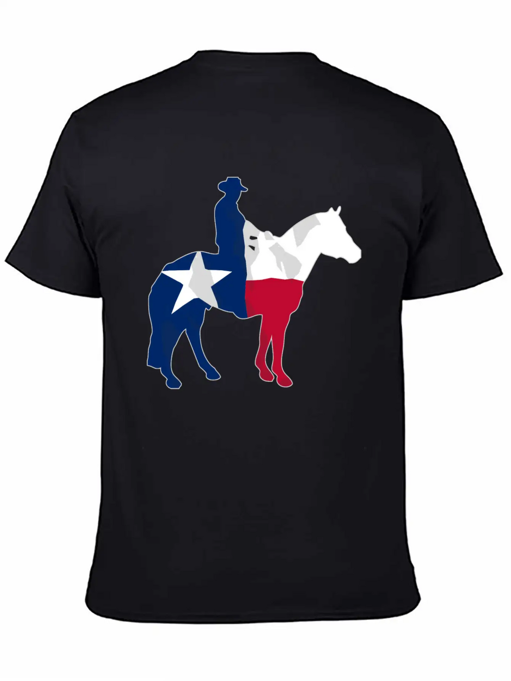 Texas Cowboy Flag Essential Cotton Tee For Daily Outfits – Unisex Style