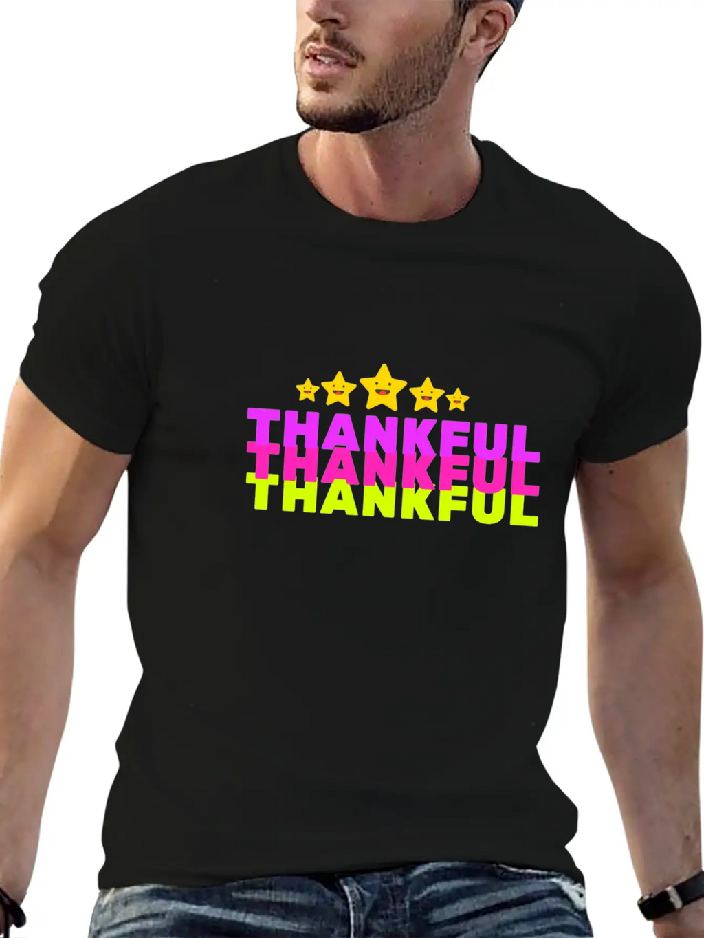 Thankful Unisex Casual T-Shirt – Clean Design For Daily Comfort
