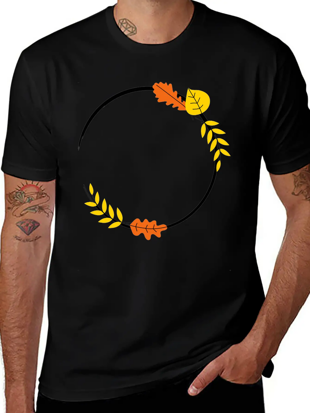 Thanks Giving Gift Autumn Kids Cool Leaf Casual Graphic T-Shirt – Simple And Comfortable Daily Wear
