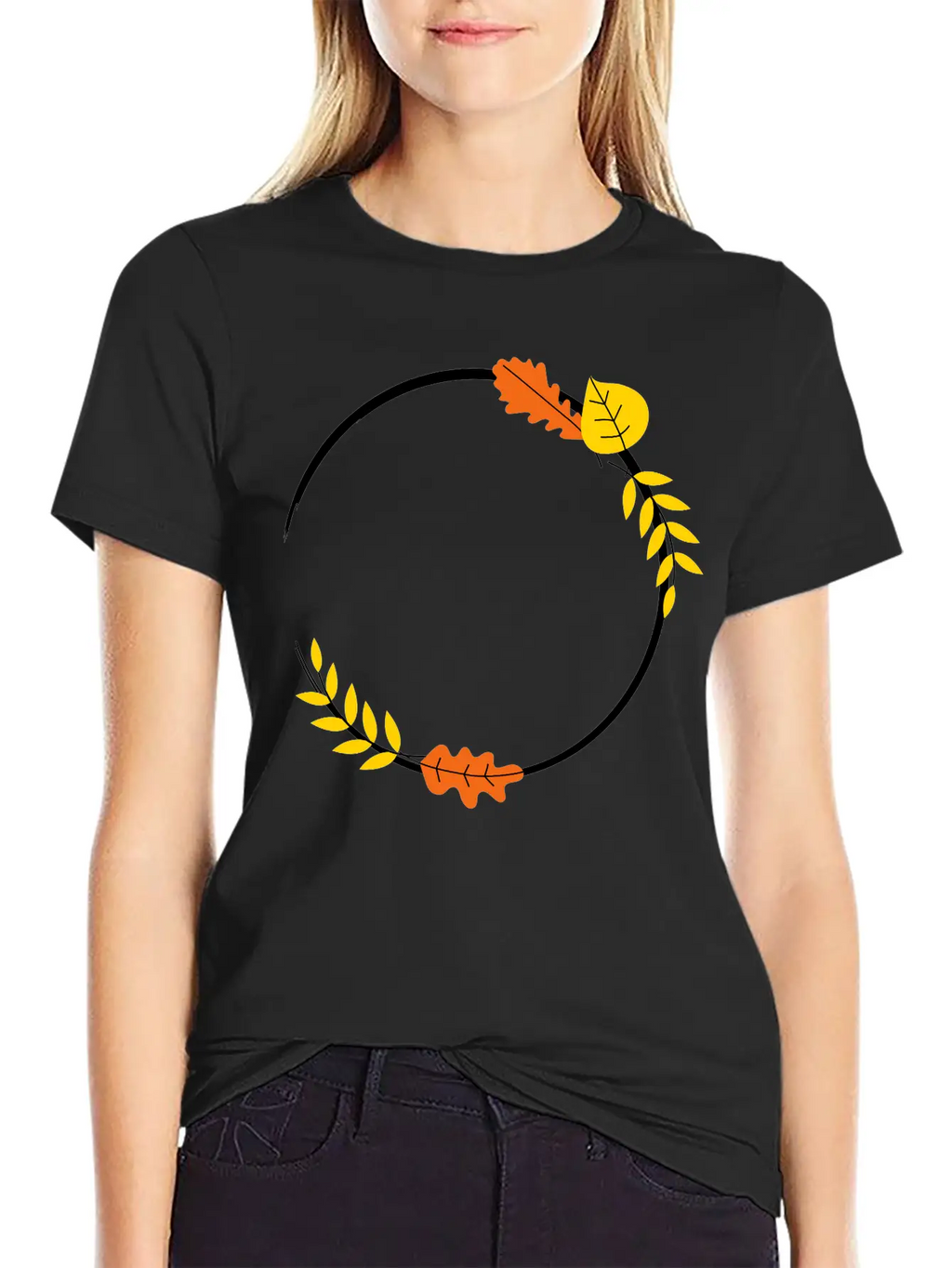 Thanks Giving Gift Autumn Kids Cool Leaf Casual Graphic T-Shirt – Simple And Comfortable Daily Wear