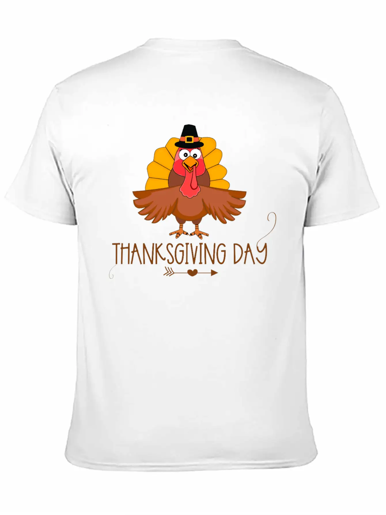 Thanksgiving Day Classic Fit Graphic Tee For Daily Comfort – Unisex Cotton Shirt