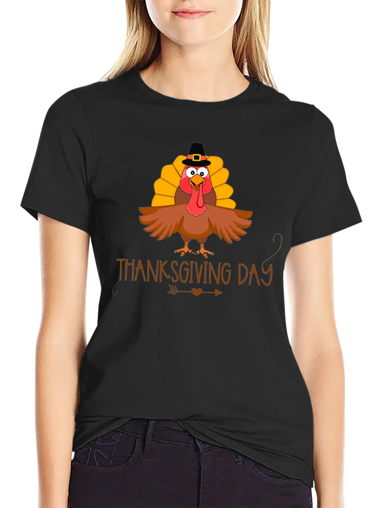 Thanksgiving Day Classic Fit Graphic Tee For Daily Comfort – Unisex Cotton Shirt