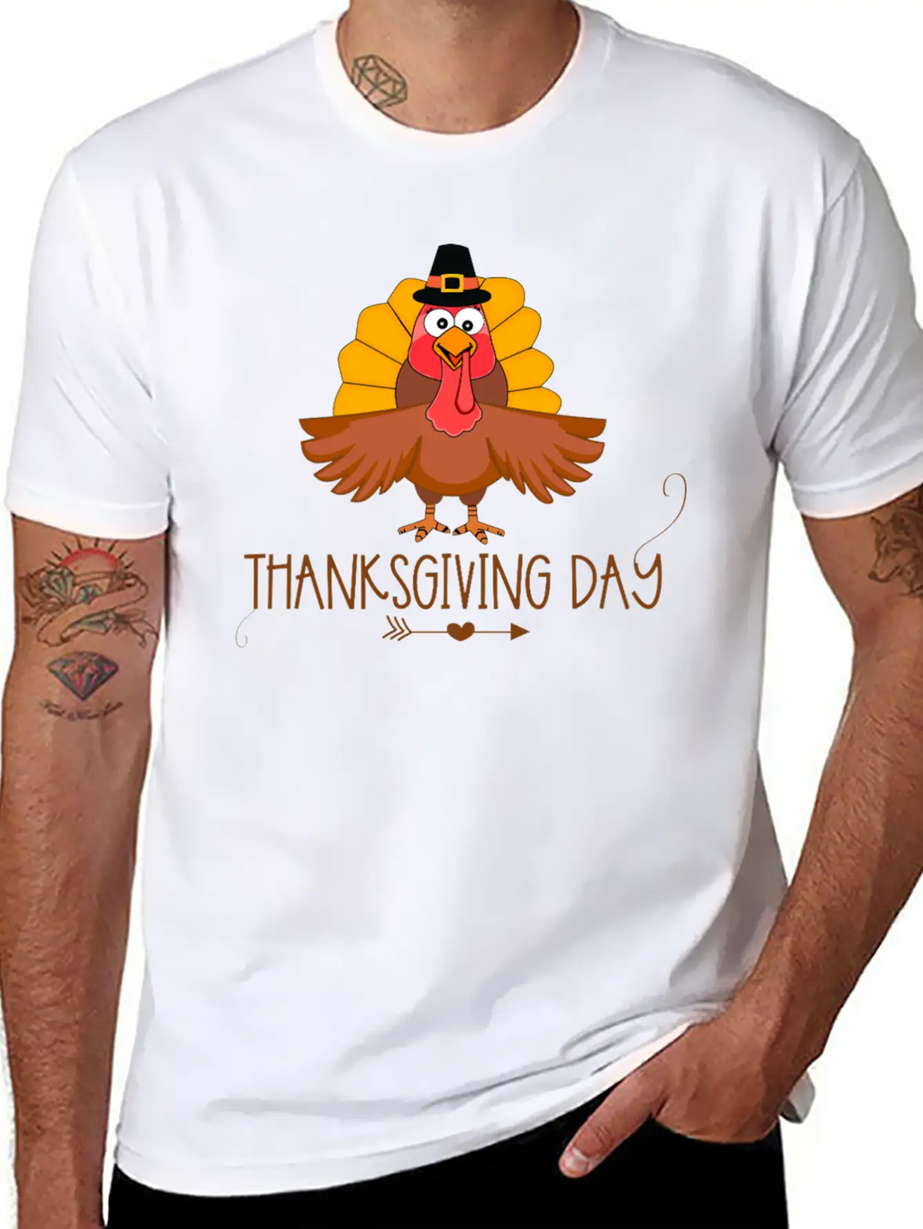 Thanksgiving Day Classic Fit Graphic Tee For Daily Comfort – Unisex Cotton Shirt