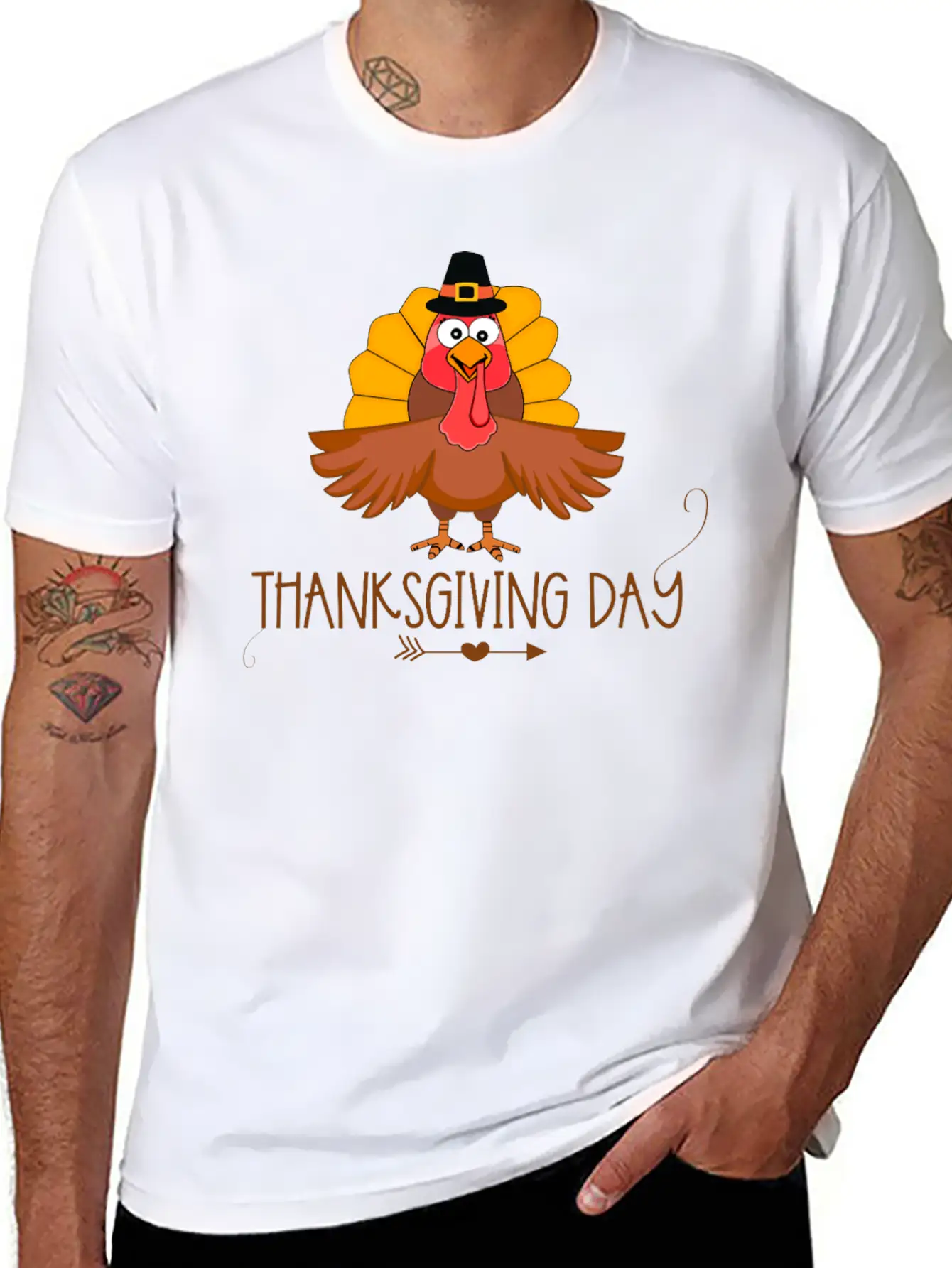 Thanksgiving Day Classic Fit Graphic Tee For Daily Comfort – Unisex Cotton Shirt