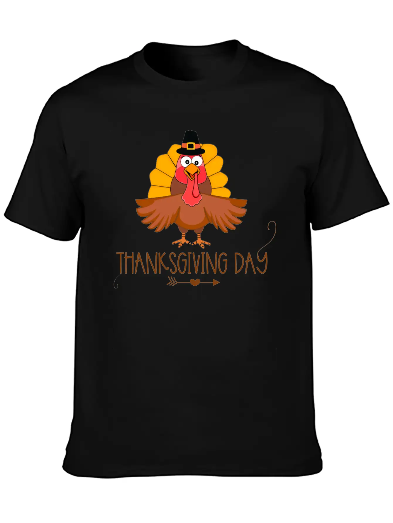 Thanksgiving Day Classic Fit Graphic Tee For Daily Comfort – Unisex Cotton Shirt