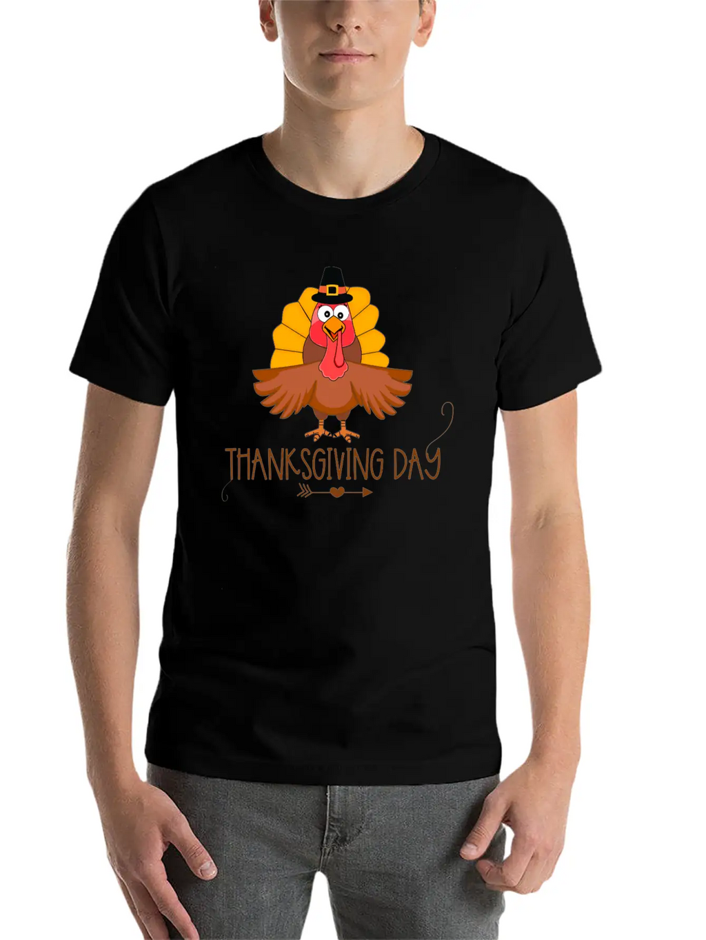Thanksgiving Day Classic Fit Graphic Tee For Daily Comfort – Unisex Cotton Shirt