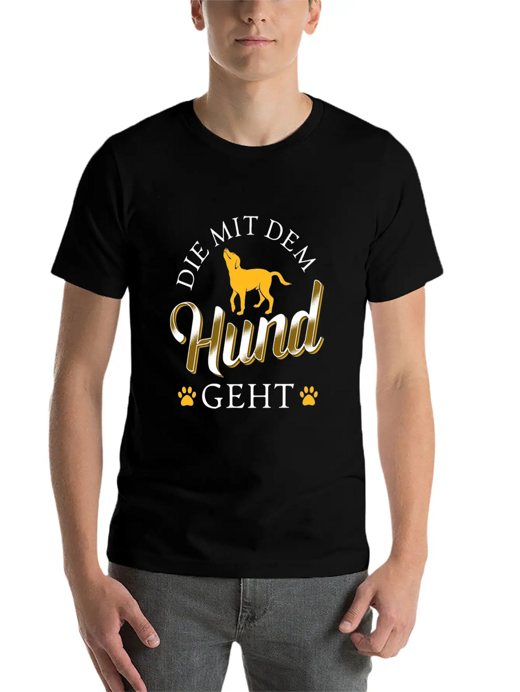 That Goes With The Dog Classic Fit Graphic Tee For Daily Comfort – Unisex Cotton Shirt