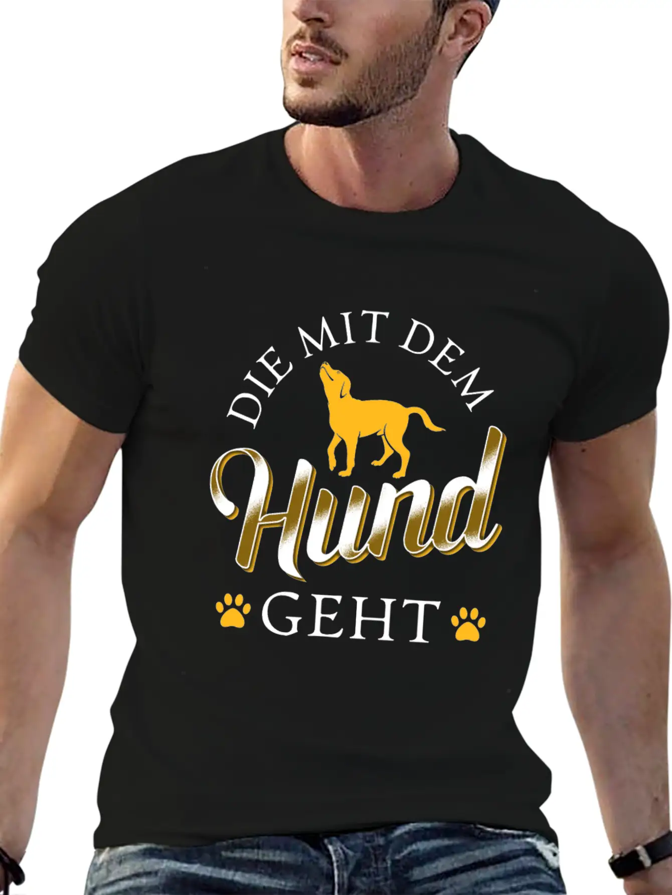 That Goes With The Dog Classic Fit Graphic Tee For Daily Comfort – Unisex Cotton Shirt