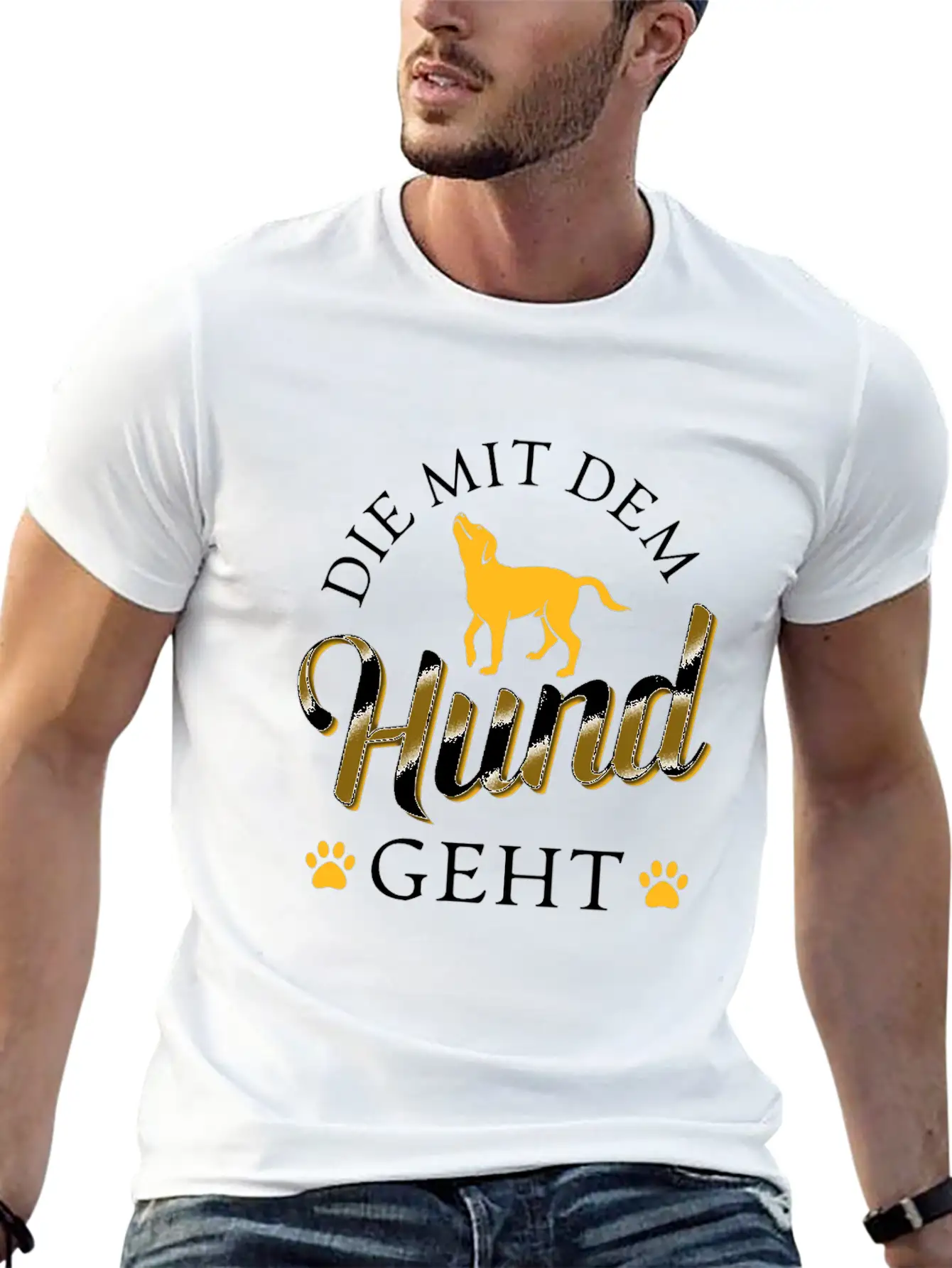 That Goes With The Dog Classic Fit Graphic Tee For Daily Comfort – Unisex Cotton Shirt
