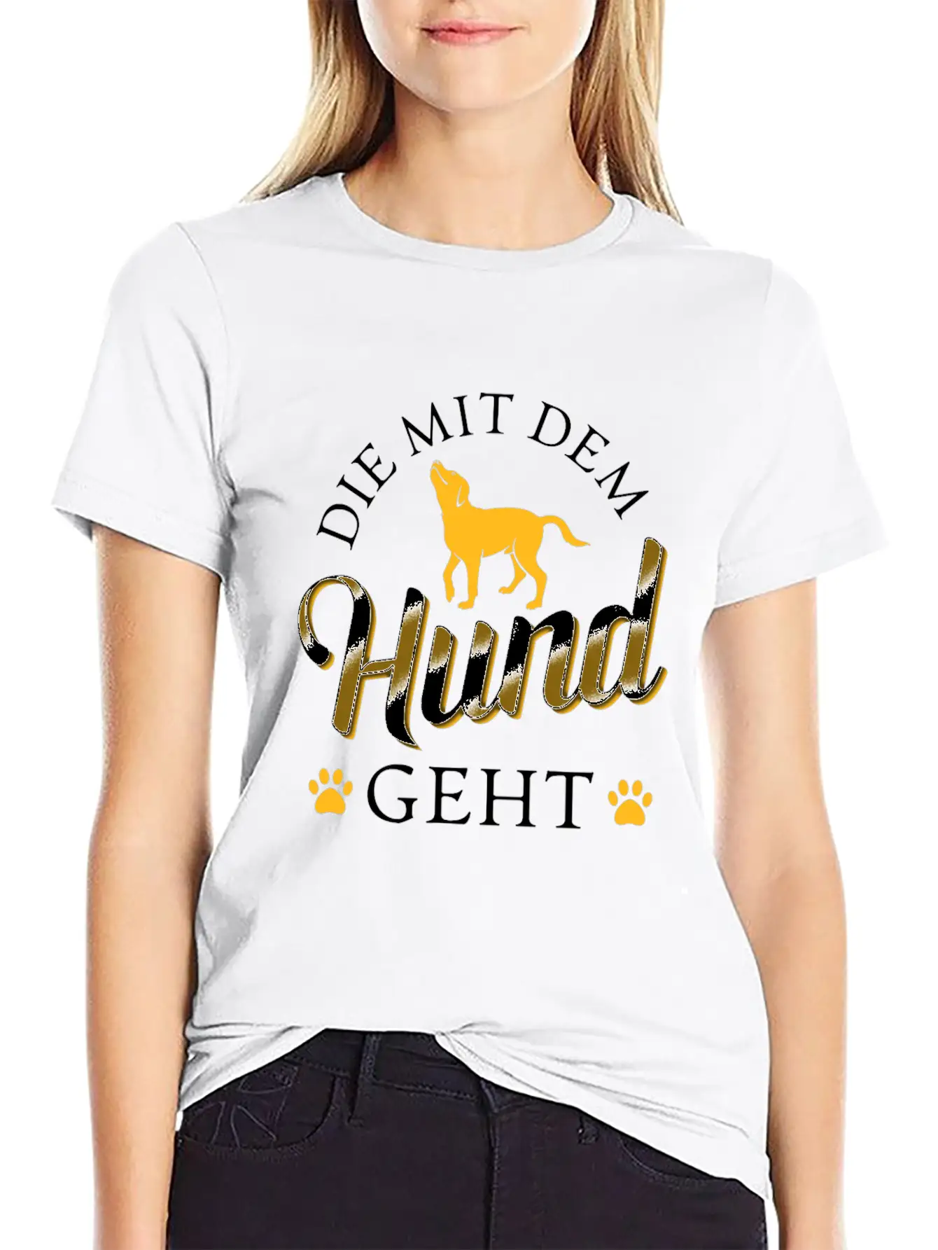 That Goes With The Dog Classic Fit Graphic Tee For Daily Comfort – Unisex Cotton Shirt