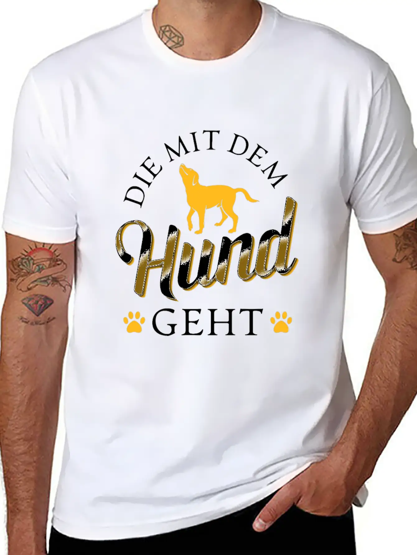 That Goes With The Dog Classic Fit Graphic Tee For Daily Comfort – Unisex Cotton Shirt