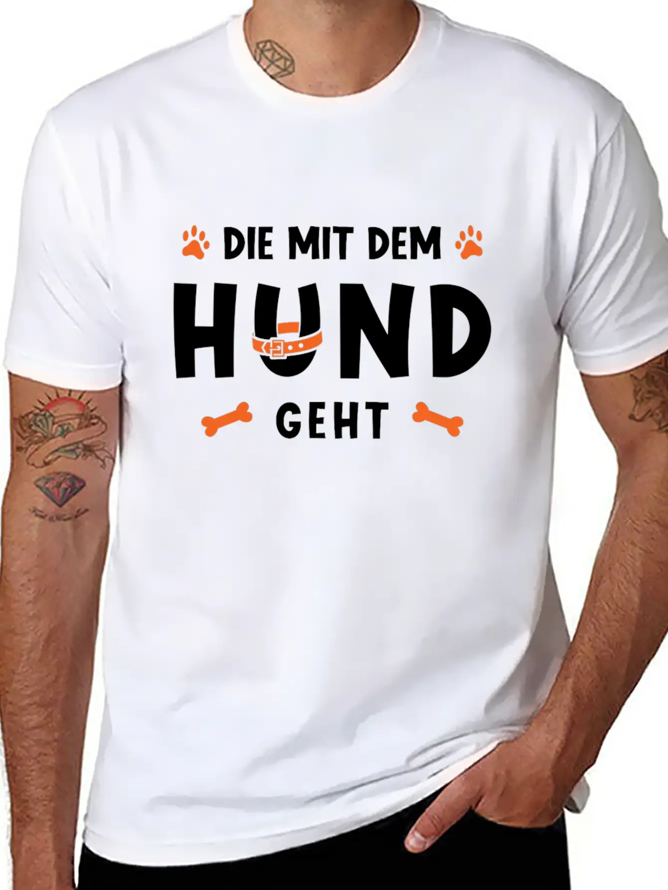 That Goes With The Dog Unisex Casual T-Shirt – Clean Design For Daily Comfort
