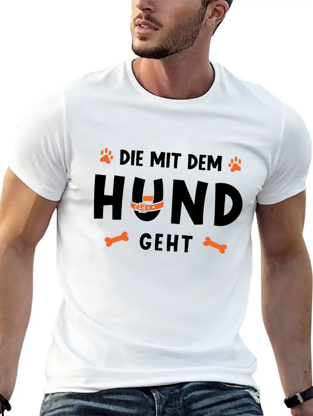 That Goes With The Dog Unisex Casual T-Shirt – Clean Design For Daily Comfort