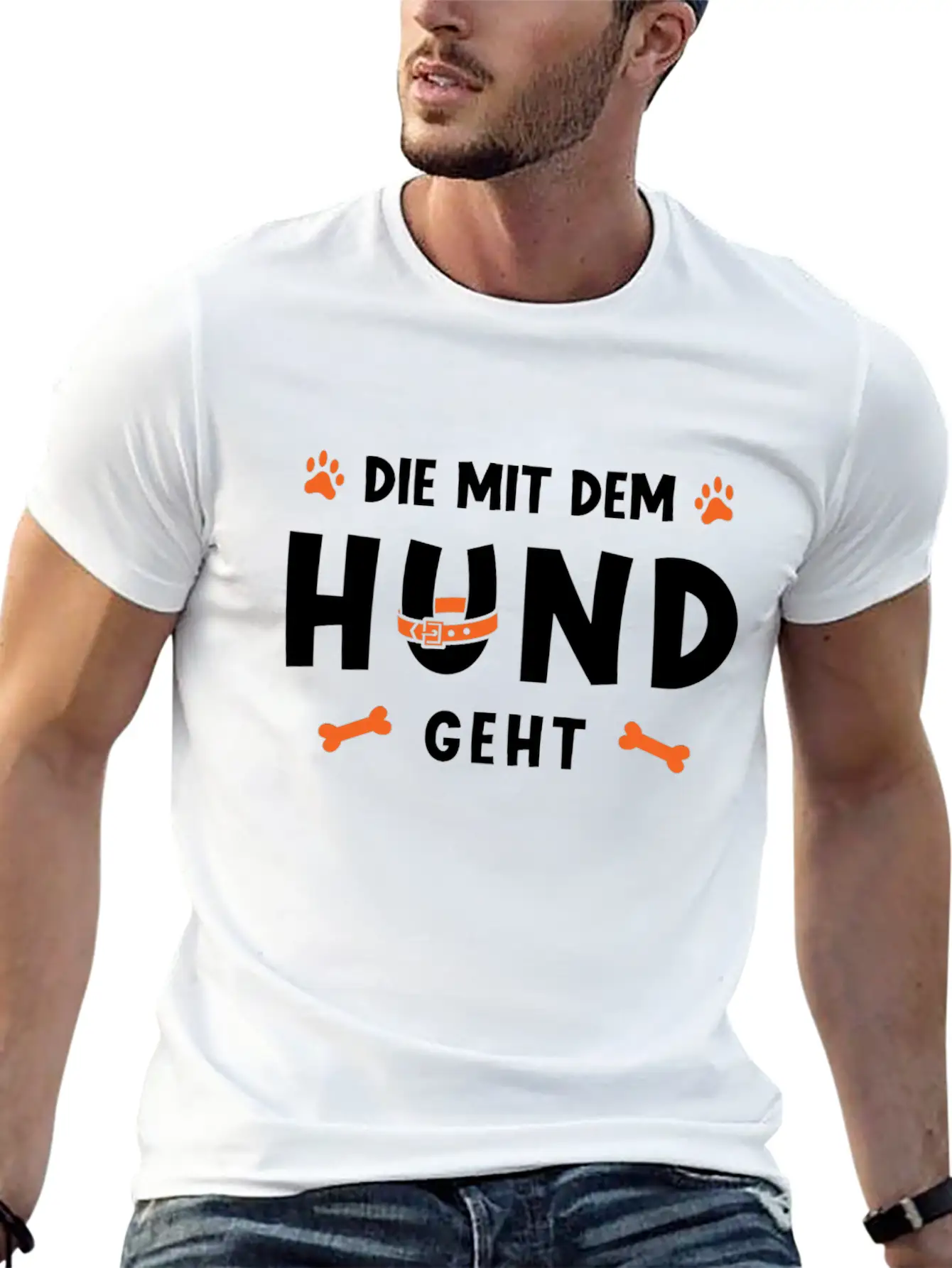 That Goes With The Dog Unisex Casual T-Shirt – Clean Design For Daily Comfort