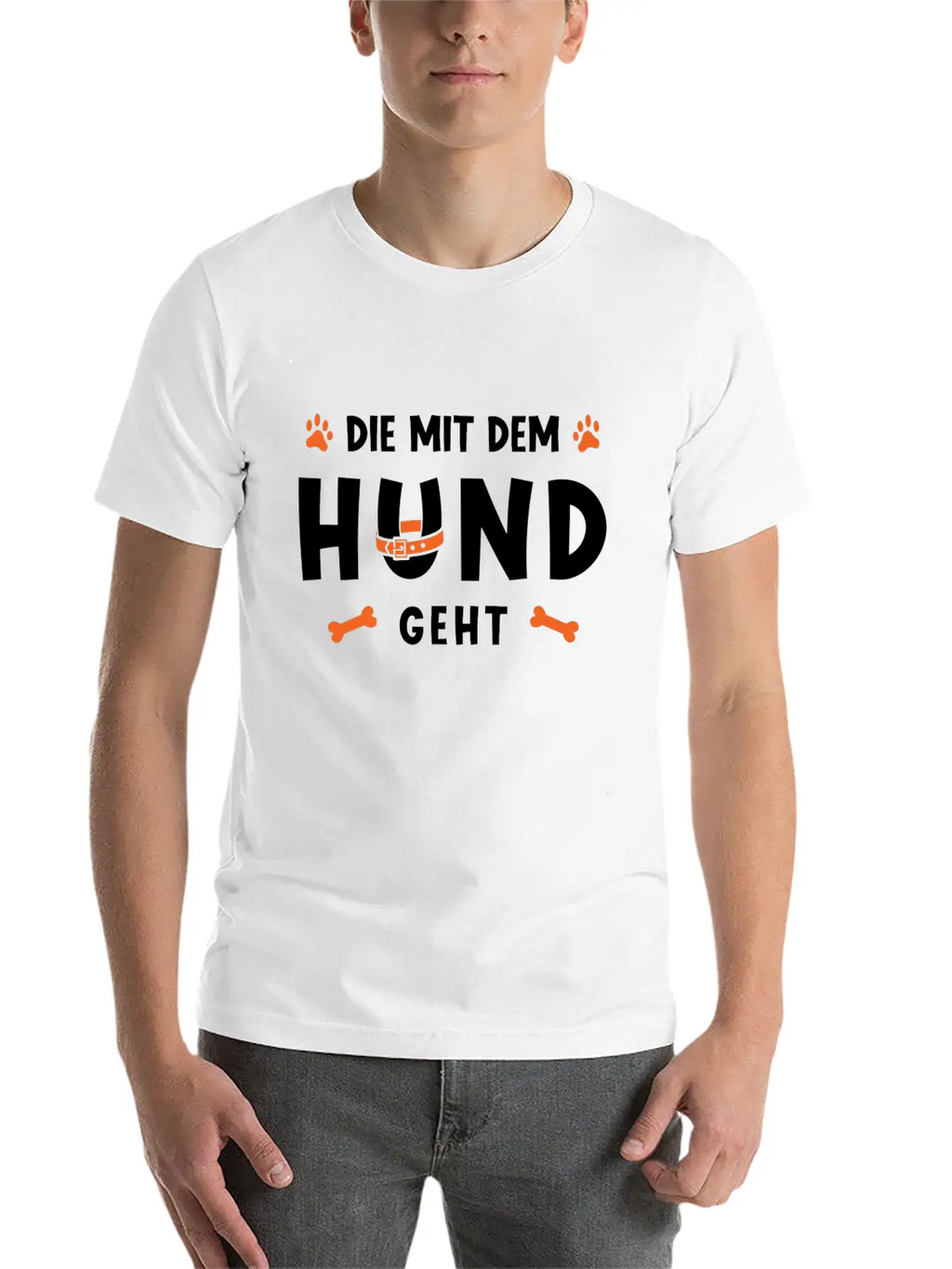 That Goes With The Dog Unisex Casual T-Shirt – Clean Design For Daily Comfort