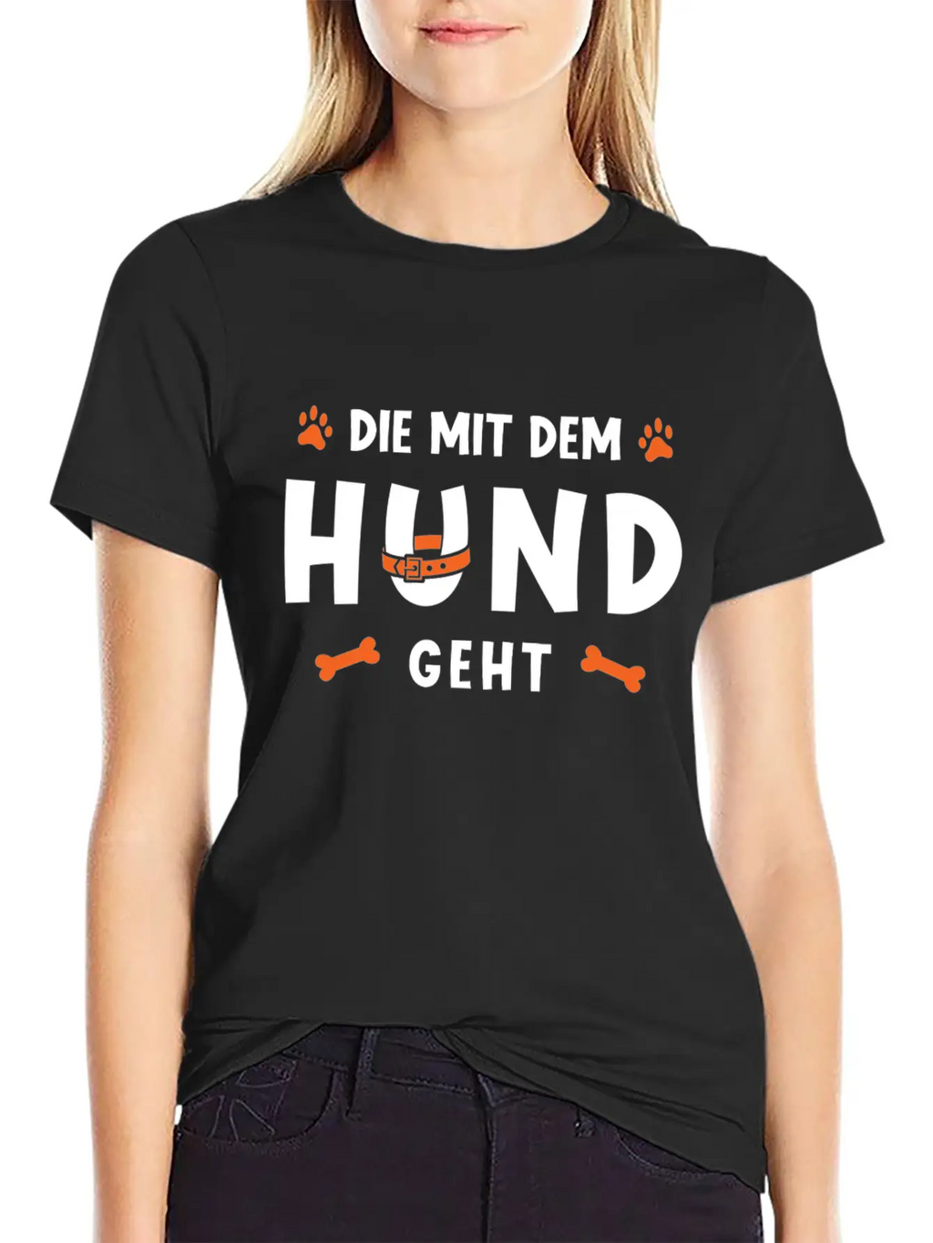 That Goes With The Dog Unisex Casual T-Shirt – Clean Design For Daily Comfort