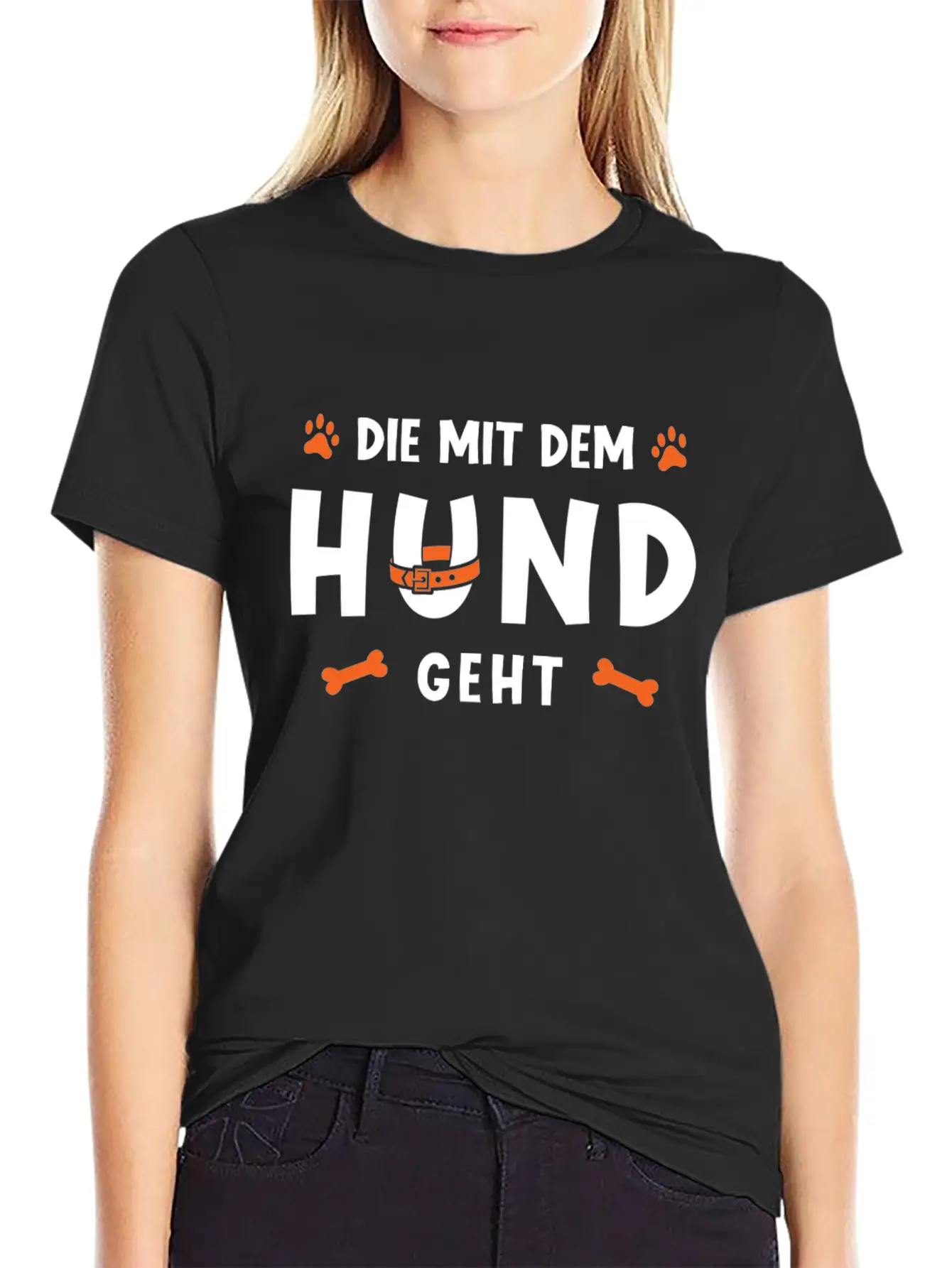 That Goes With The Dog Unisex Casual T-Shirt – Clean Design For Daily Comfort
