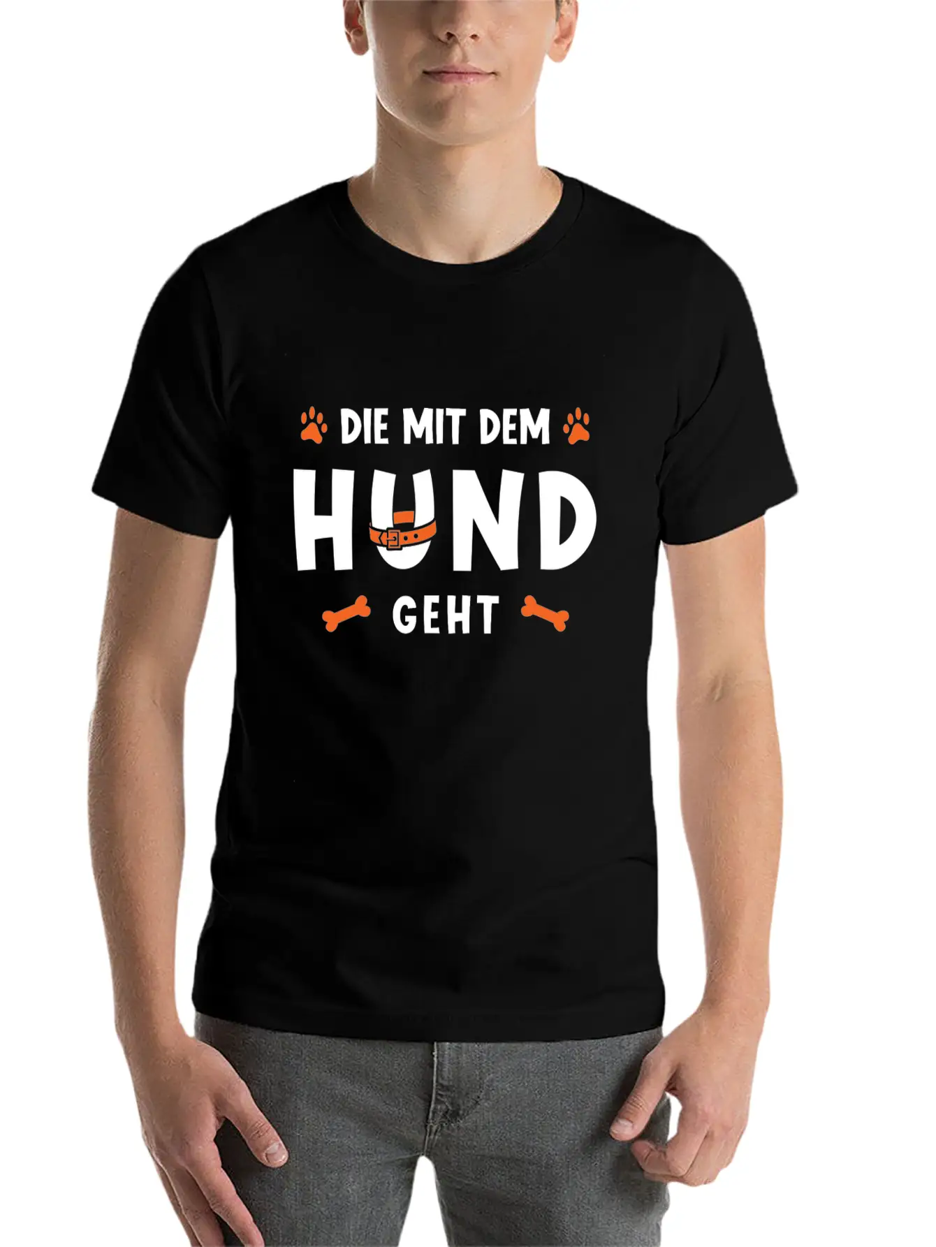That Goes With The Dog Unisex Casual T-Shirt – Clean Design For Daily Comfort
