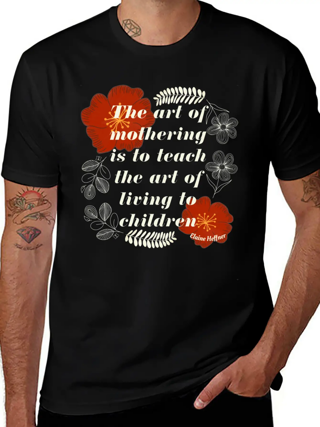 The Art Of Mothering Quote Classic Fit Graphic Tee For Daily Comfort – Unisex Cotton Shirt