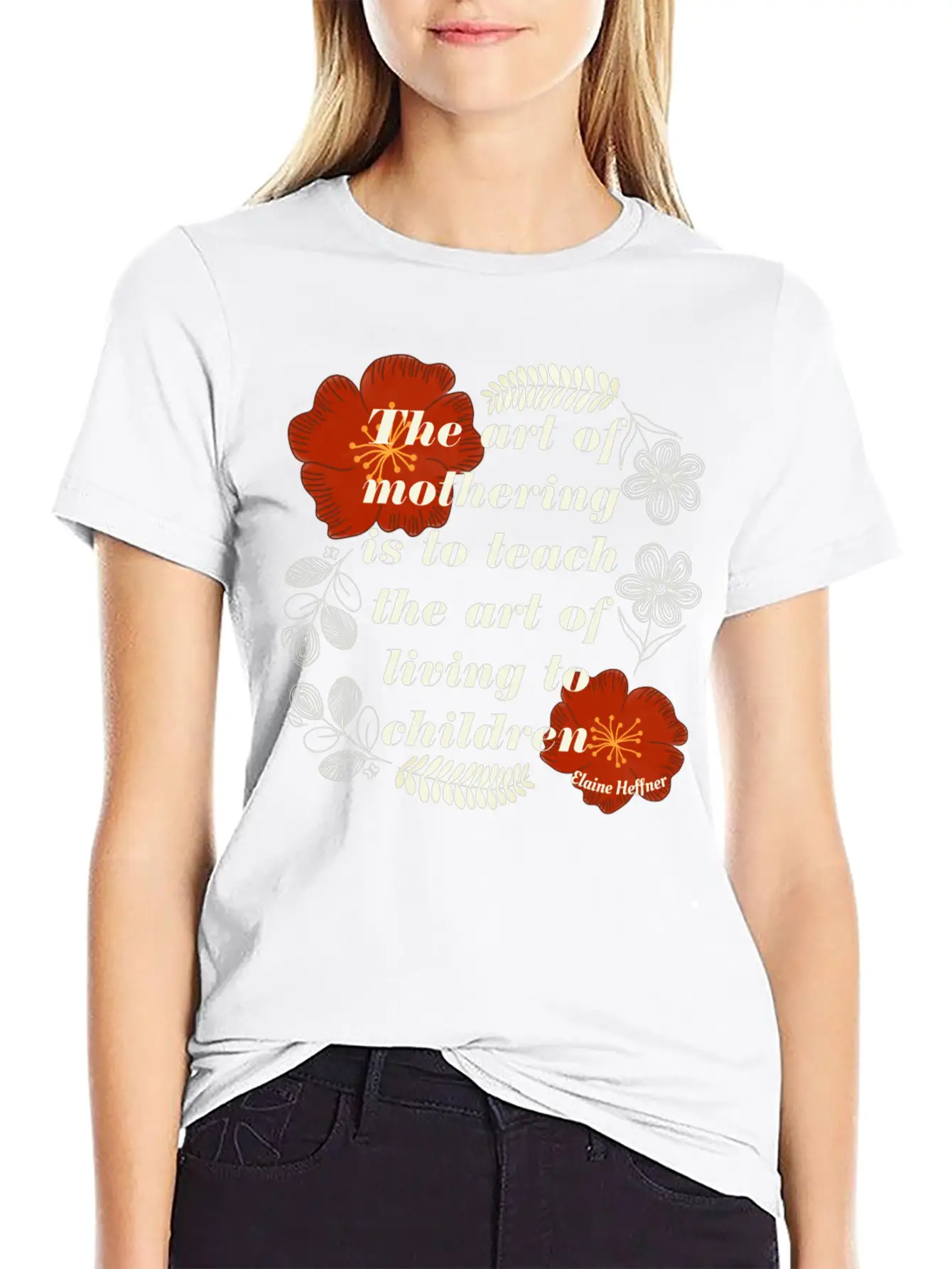 The Art Of Mothering Quote Classic Fit Graphic Tee For Daily Comfort – Unisex Cotton Shirt