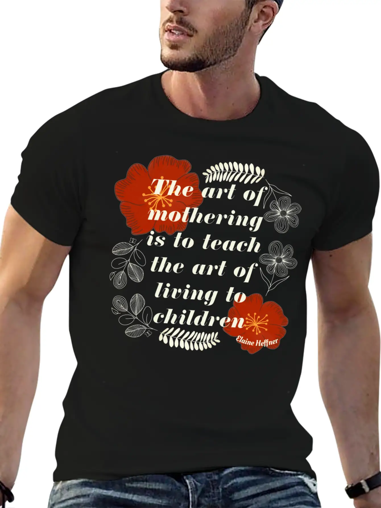 The Art Of Mothering Quote Classic Fit Graphic Tee For Daily Comfort – Unisex Cotton Shirt