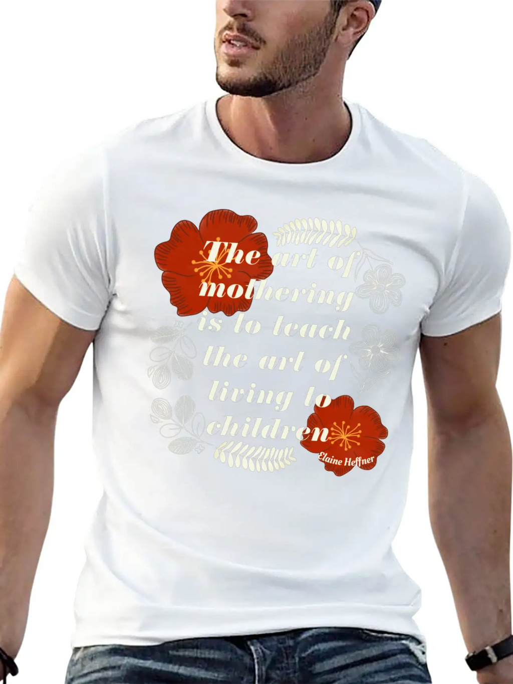 The Art Of Mothering Quote Classic Fit Graphic Tee For Daily Comfort – Unisex Cotton Shirt