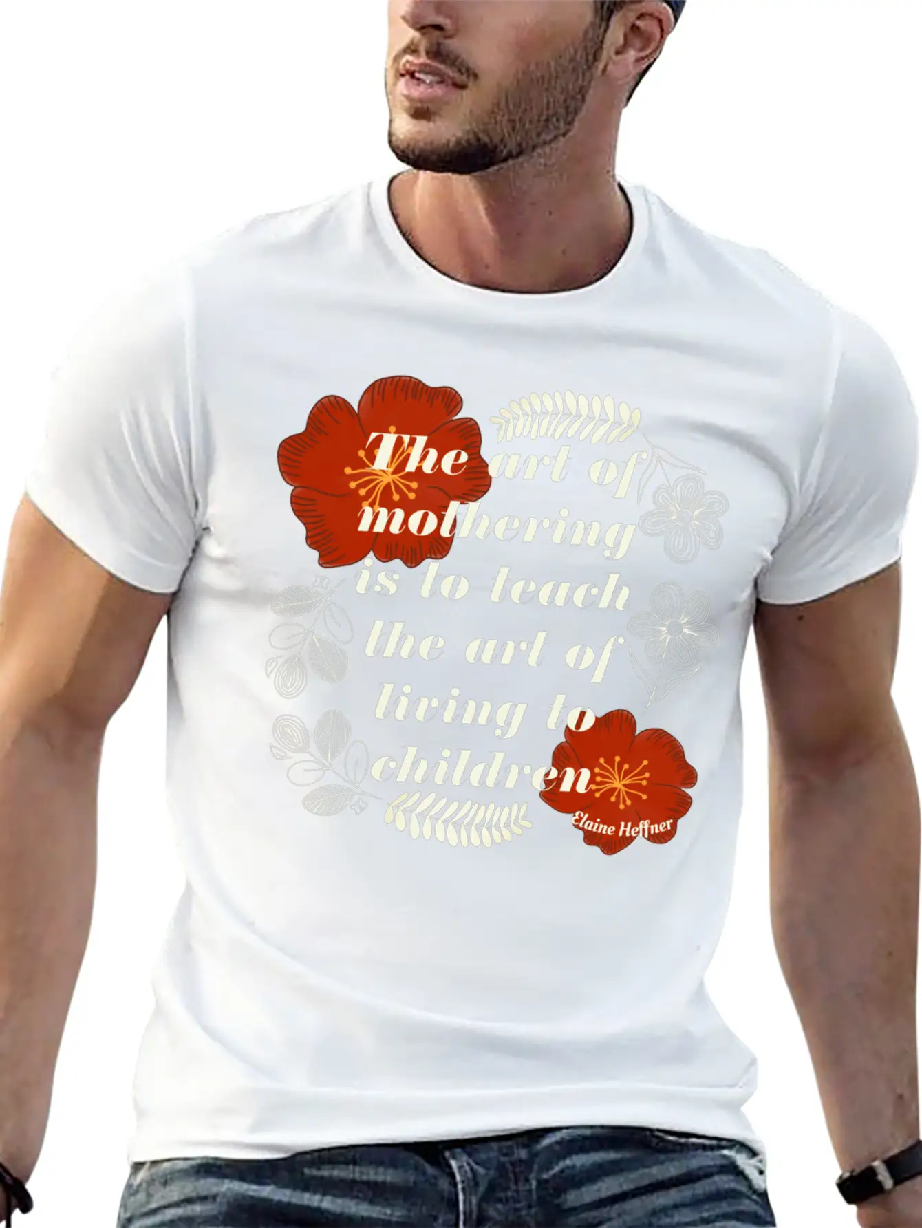 The Art Of Mothering Quote Classic Fit Graphic Tee For Daily Comfort – Unisex Cotton Shirt