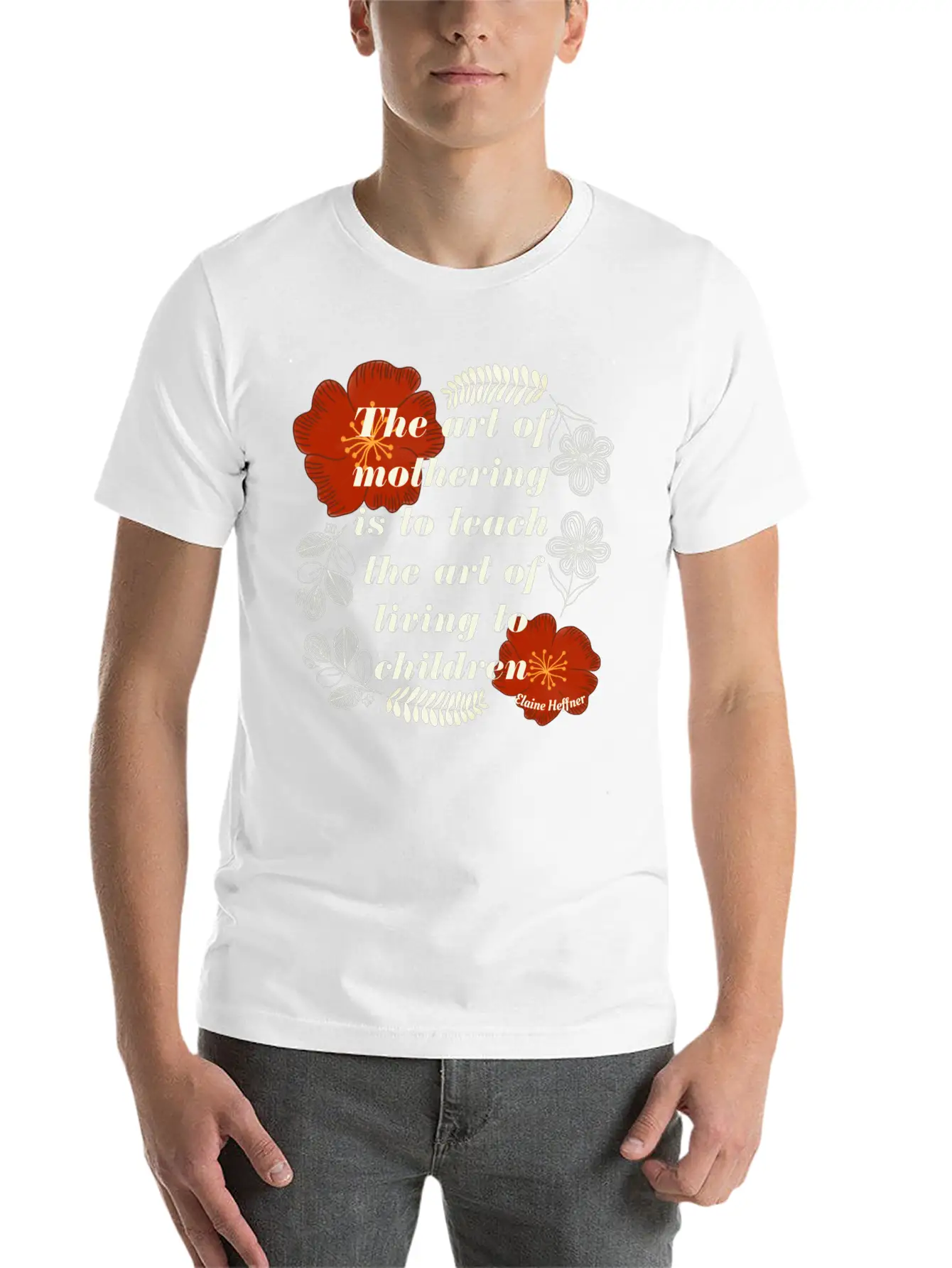 The Art Of Mothering Quote Classic Fit Graphic Tee For Daily Comfort – Unisex Cotton Shirt