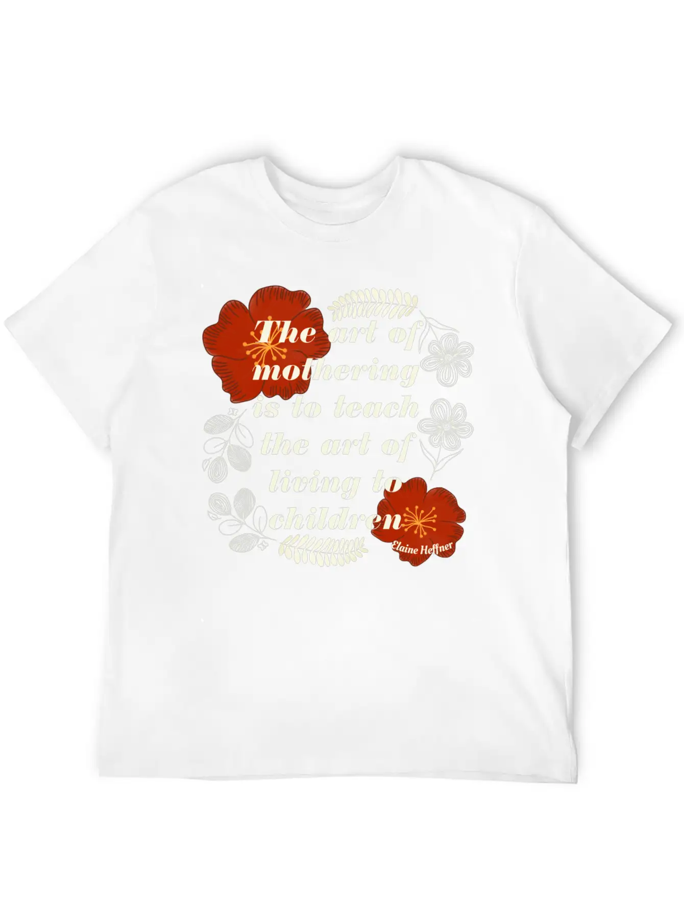 The Art Of Mothering Quote Classic Fit Graphic Tee For Daily Comfort – Unisex Cotton Shirt
