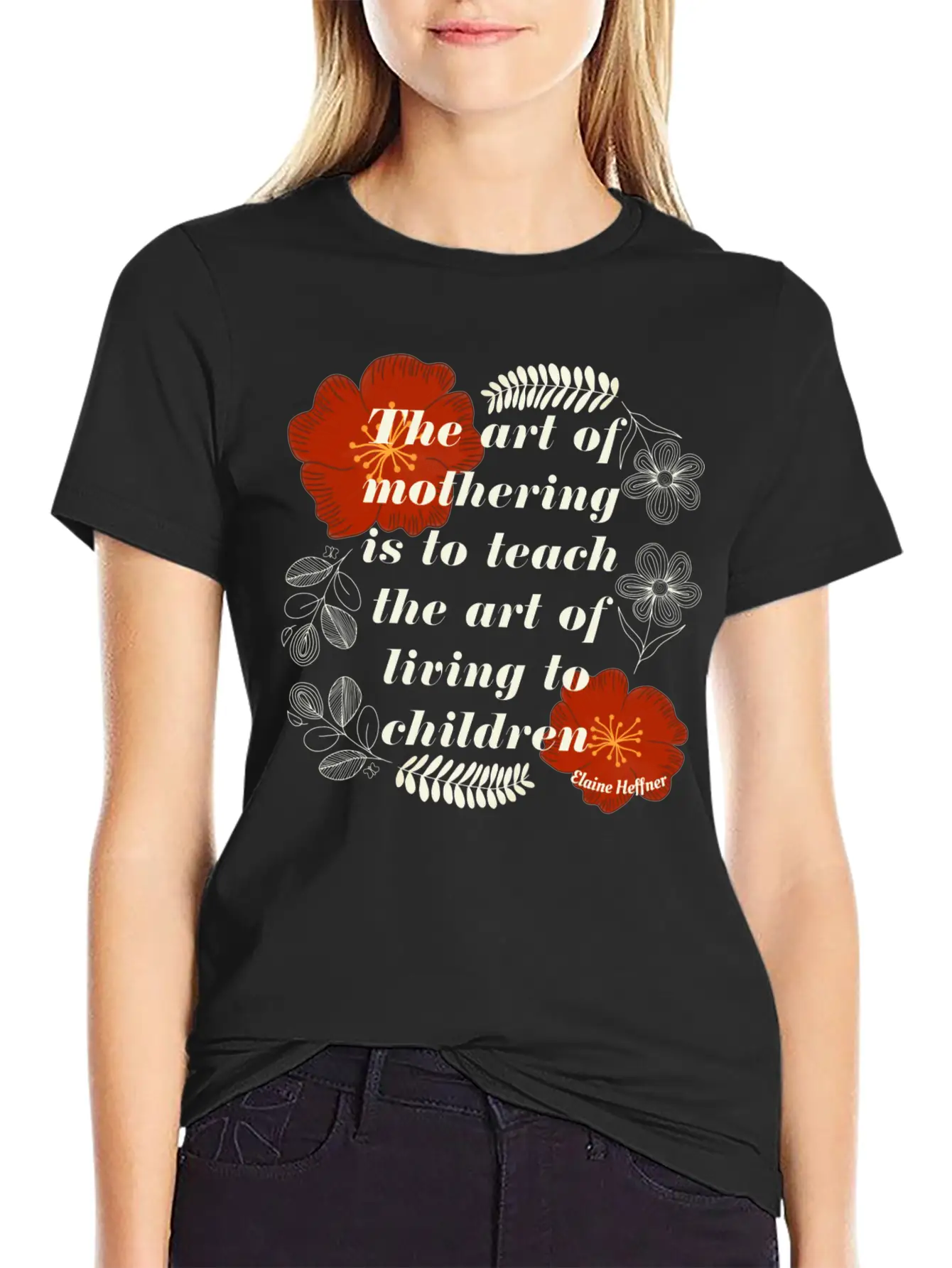 The Art Of Mothering Quote Classic Fit Graphic Tee For Daily Comfort – Unisex Cotton Shirt