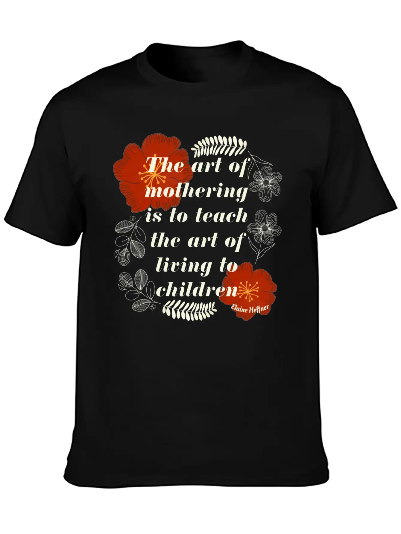 The Art Of Mothering Quote Classic Fit Graphic Tee For Daily Comfort – Unisex Cotton Shirt