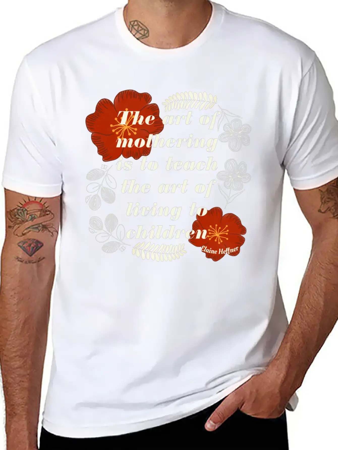 The Art Of Mothering Quote Classic Fit Graphic Tee For Daily Comfort – Unisex Cotton Shirt