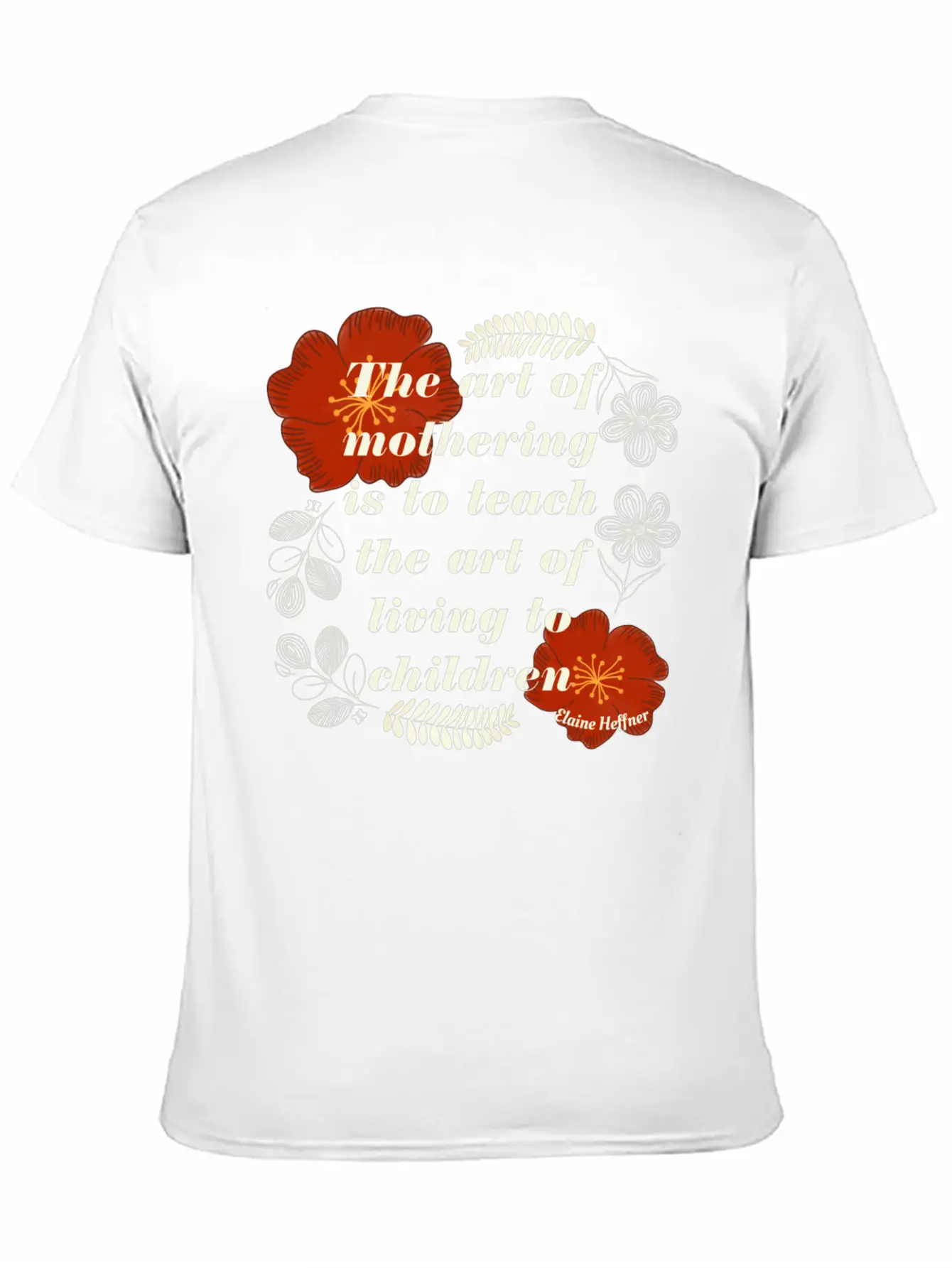 The Art Of Mothering Quote Classic Fit Graphic Tee For Daily Comfort – Unisex Cotton Shirt
