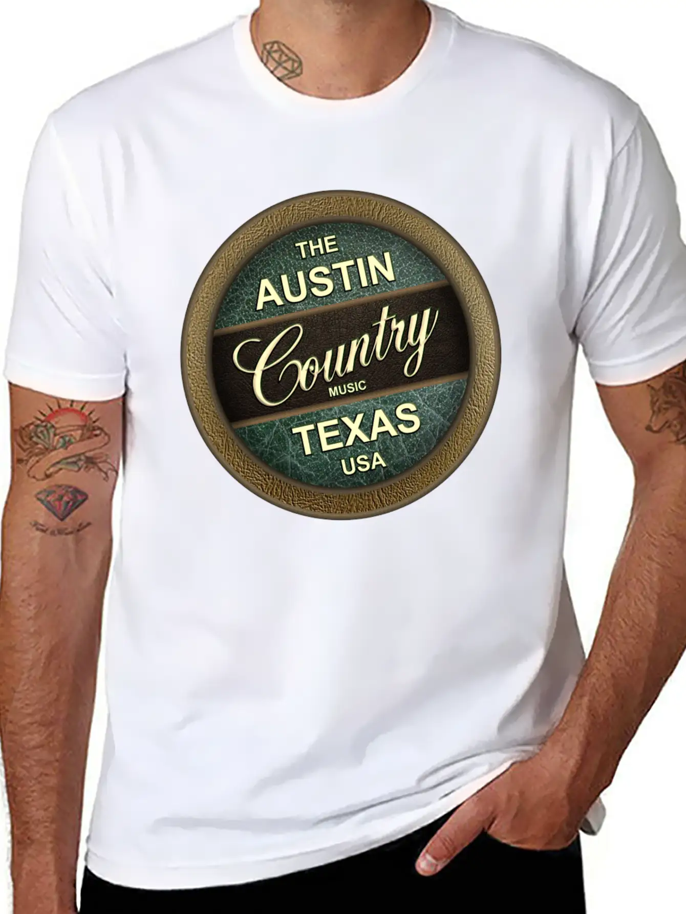 The Austin Country Music Texas Breathable Soft Cotton T-Shirt – Timeless Casual Look