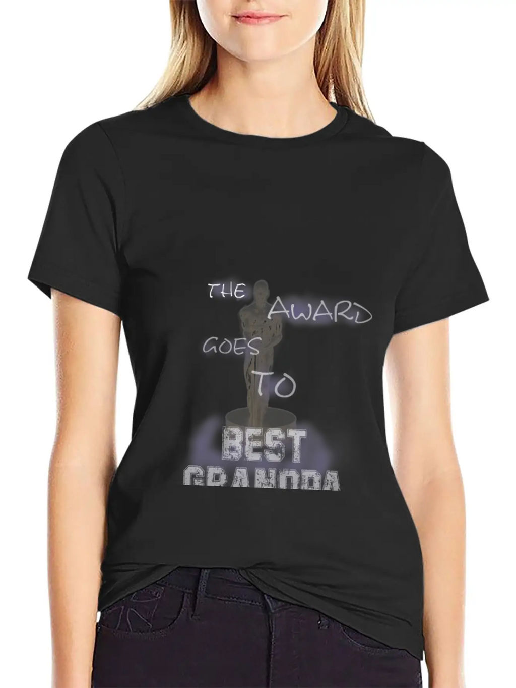 The Award Goes To Best Grandpa Breathable Graphic T-Shirt – Perfect For Casual Days