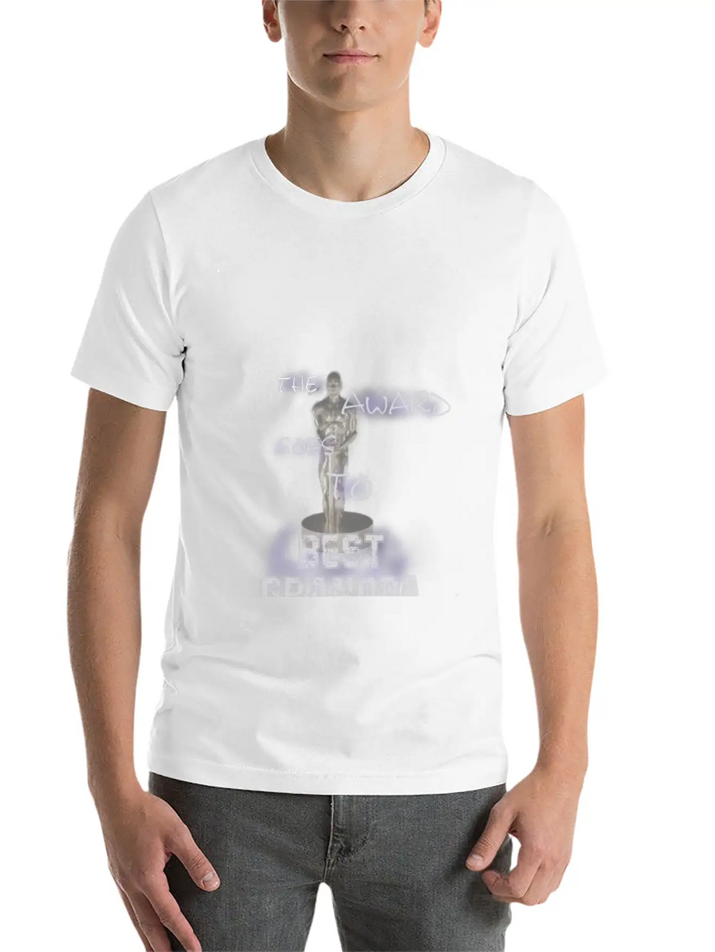 The Award Goes To Best Grandpa Breathable Graphic T-Shirt – Perfect For Casual Days