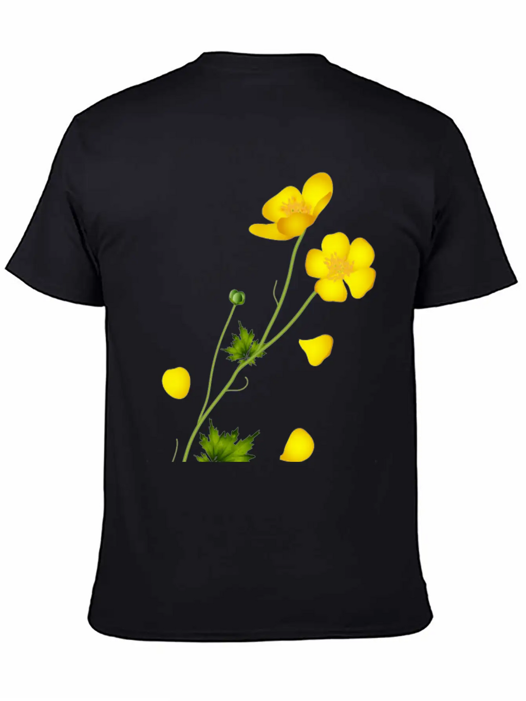 The Bright Yellow Buttercup Full Of Harmony Classic Fit Graphic Tee For Daily Comfort – Unisex Cotton Shirt