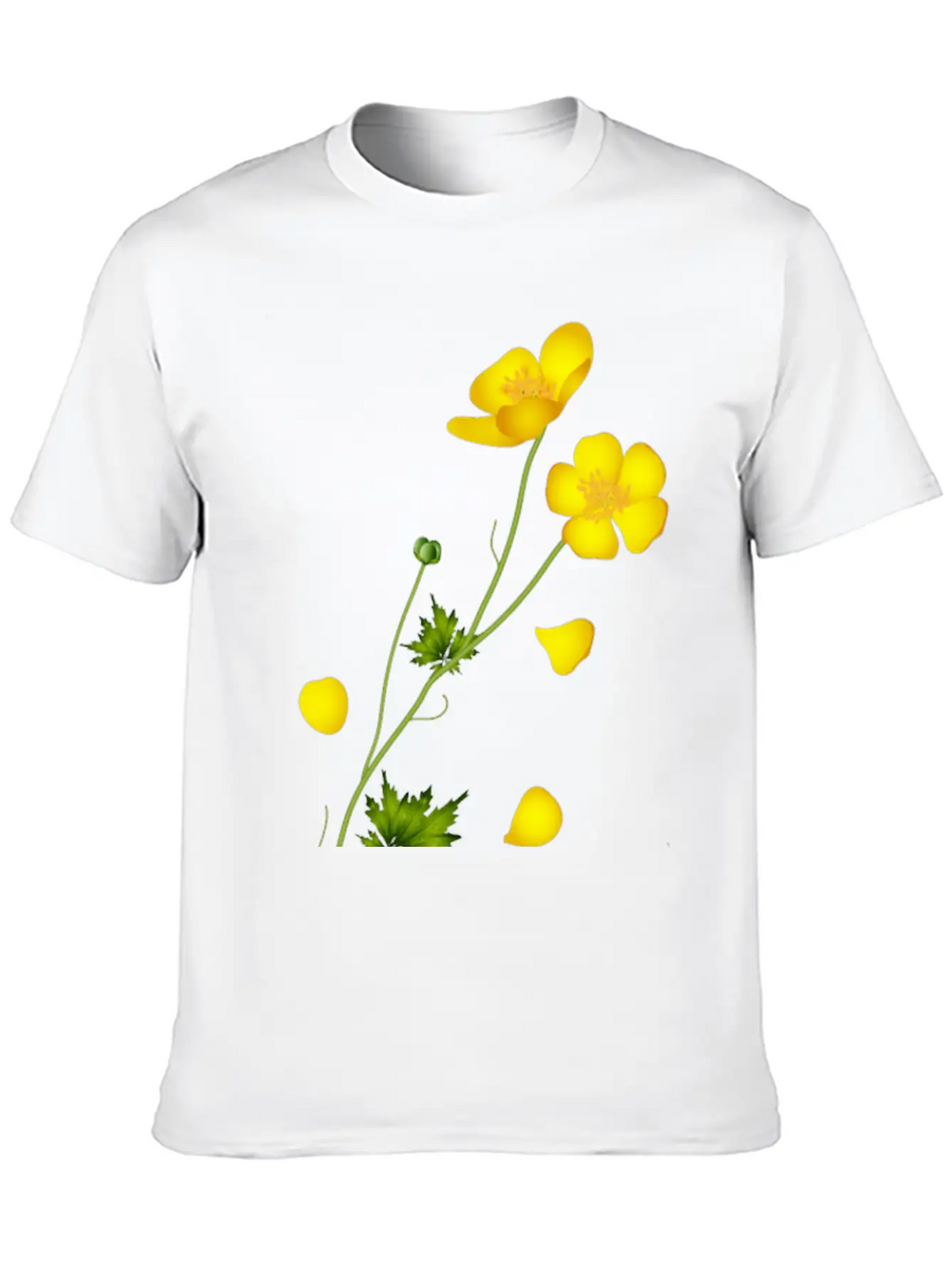 The Bright Yellow Buttercup Full Of Harmony Classic Fit Graphic Tee For Daily Comfort – Unisex Cotton Shirt