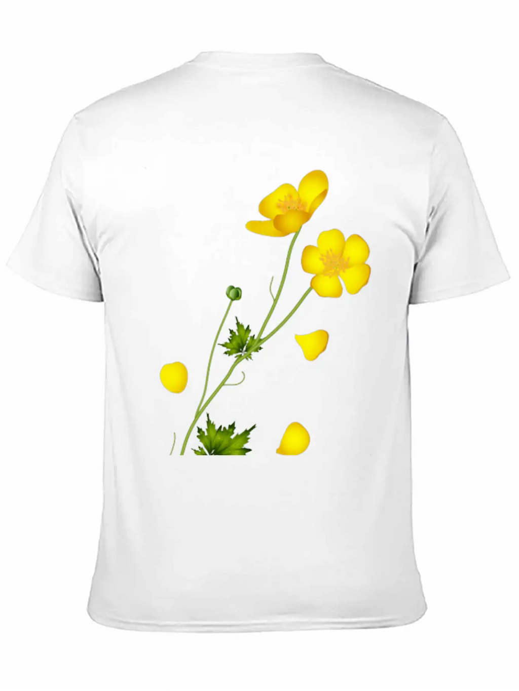 The Bright Yellow Buttercup Full Of Harmony Classic Fit Graphic Tee For Daily Comfort – Unisex Cotton Shirt