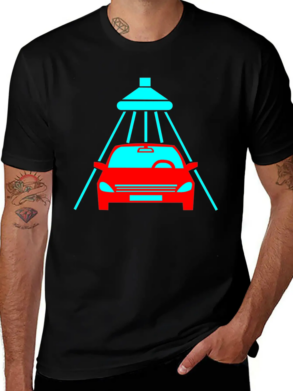 The Car Is Being Cleaned Unisex Casual T-Shirt – Clean Design For Daily Comfort