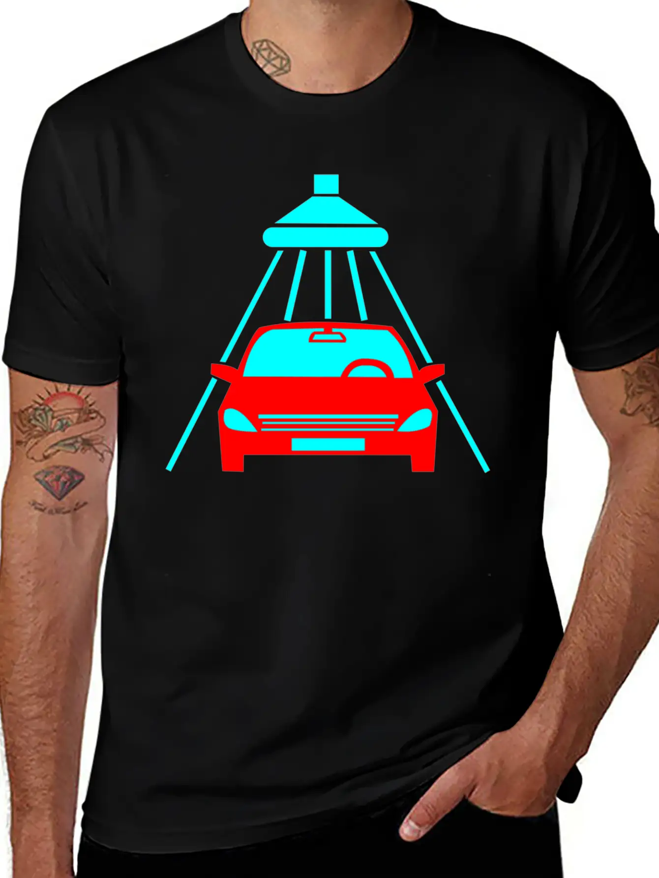 The Car Is Being Cleaned Unisex Casual T-Shirt – Clean Design For Daily Comfort
