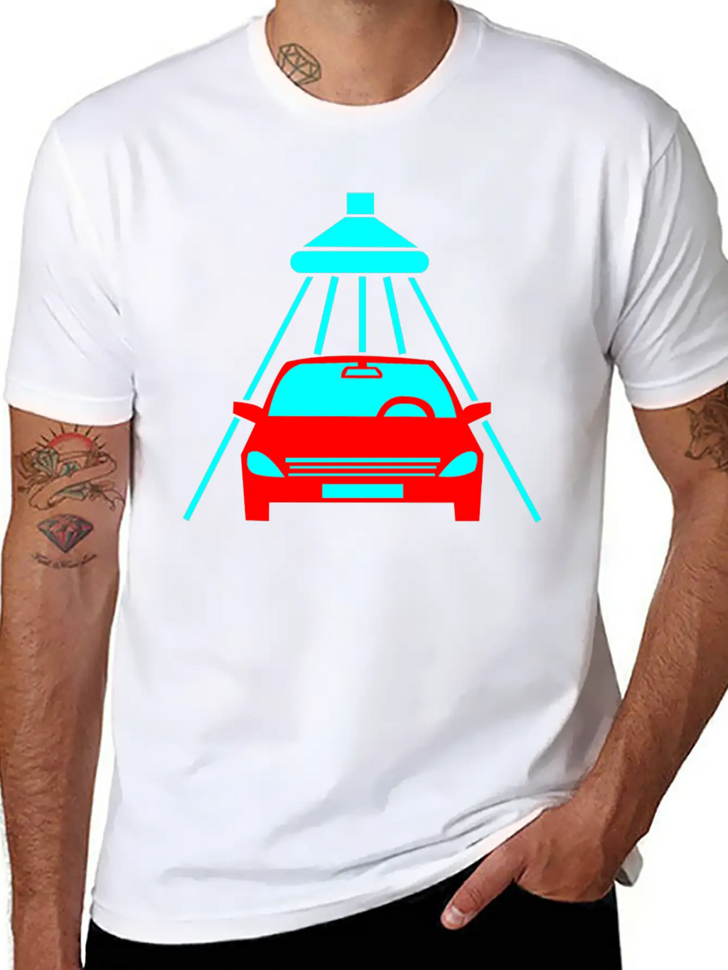 The Car Is Being Cleaned Unisex Casual T-Shirt – Clean Design For Daily Comfort