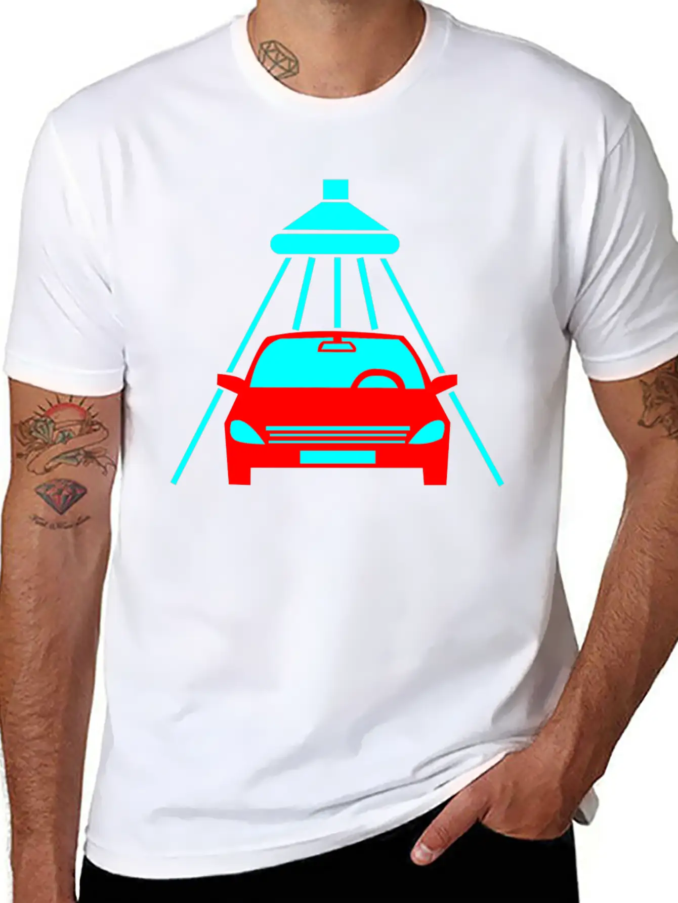 The Car Is Being Cleaned Unisex Casual T-Shirt – Clean Design For Daily Comfort