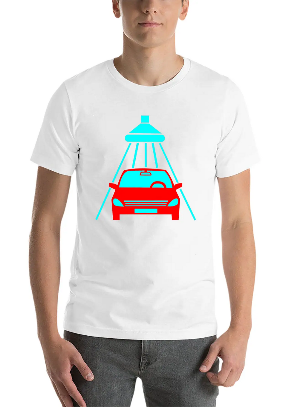 The Car Is Being Cleaned Unisex Casual T-Shirt – Clean Design For Daily Comfort