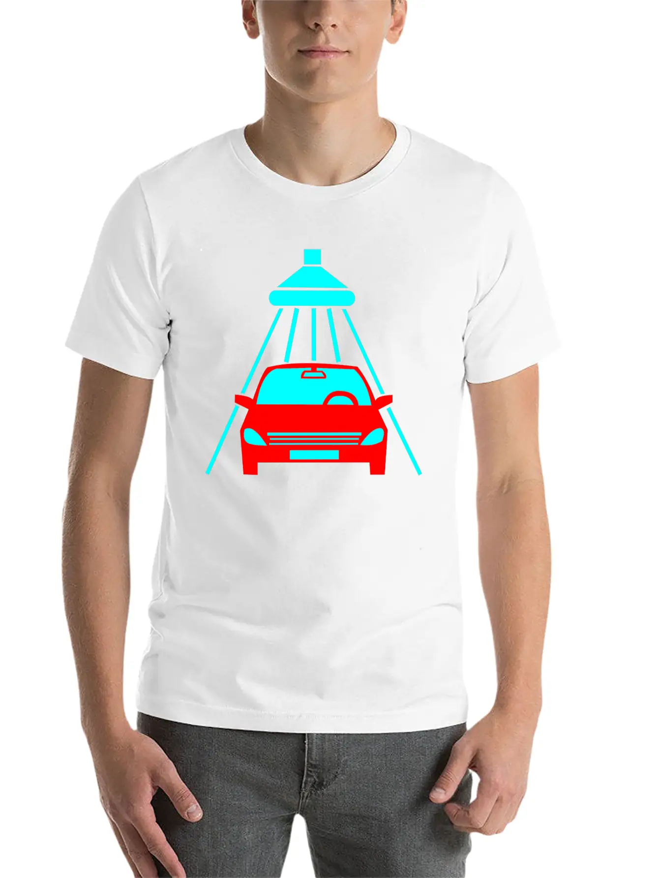 The Car Is Being Cleaned Unisex Casual T-Shirt – Clean Design For Daily Comfort