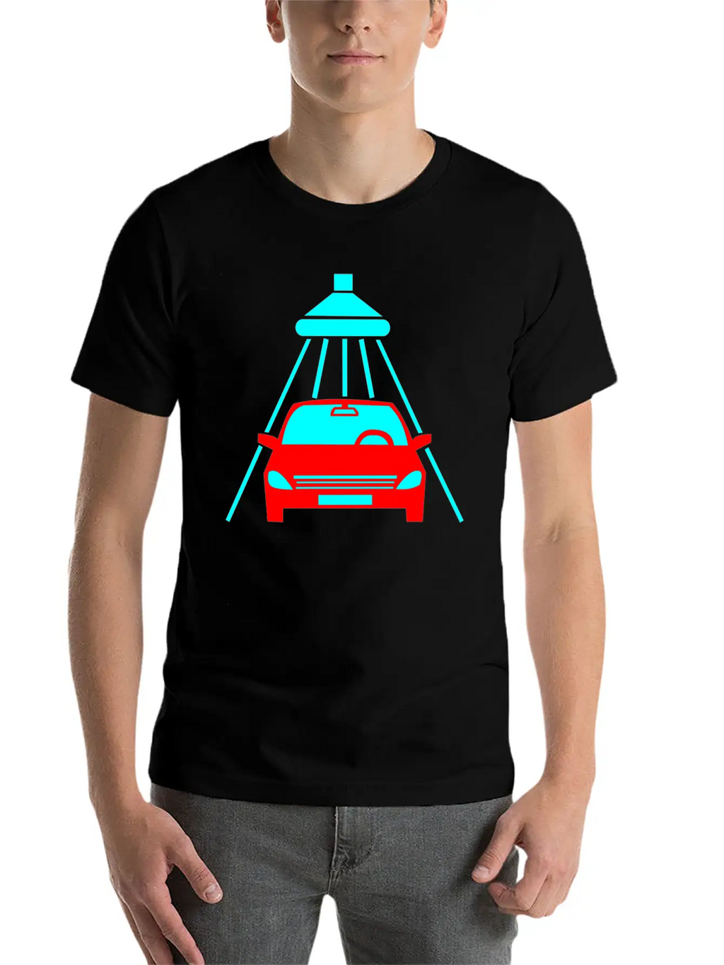 The Car Is Being Cleaned Unisex Casual T-Shirt – Clean Design For Daily Comfort